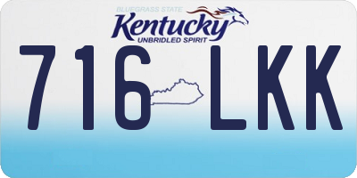KY license plate 716LKK