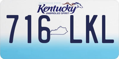 KY license plate 716LKL