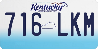KY license plate 716LKM