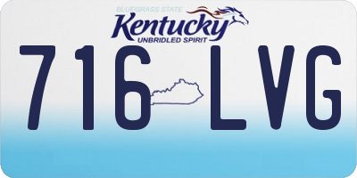 KY license plate 716LVG