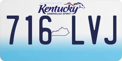 KY license plate 716LVJ