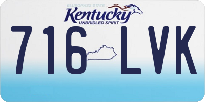 KY license plate 716LVK