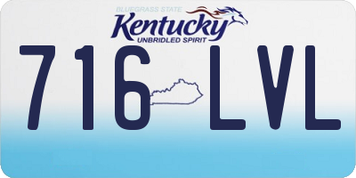 KY license plate 716LVL