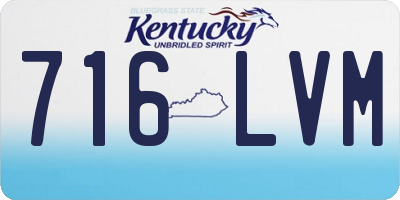 KY license plate 716LVM