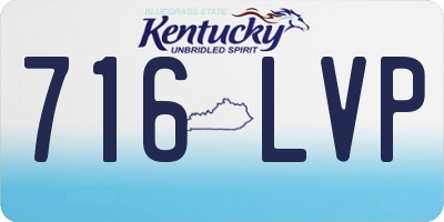 KY license plate 716LVP