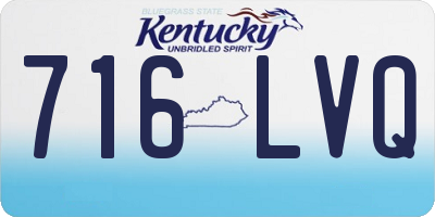 KY license plate 716LVQ