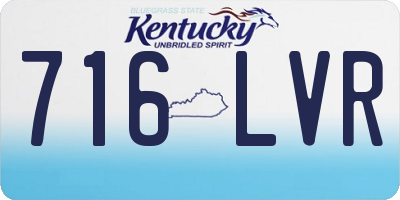 KY license plate 716LVR