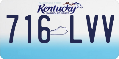 KY license plate 716LVV