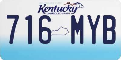 KY license plate 716MYB