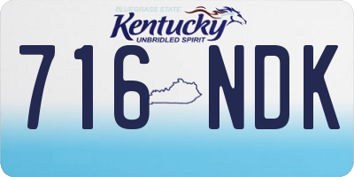 KY license plate 716NDK
