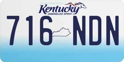KY license plate 716NDN