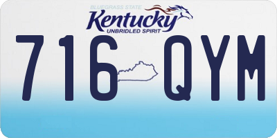 KY license plate 716QYM