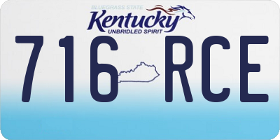 KY license plate 716RCE