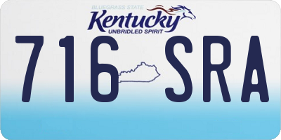 KY license plate 716SRA