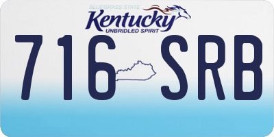 KY license plate 716SRB