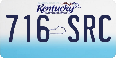 KY license plate 716SRC
