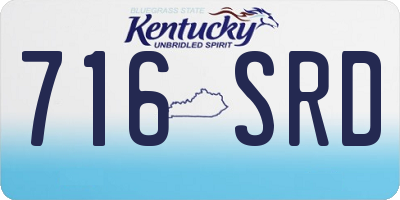 KY license plate 716SRD
