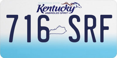 KY license plate 716SRF