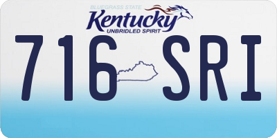 KY license plate 716SRI