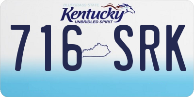 KY license plate 716SRK