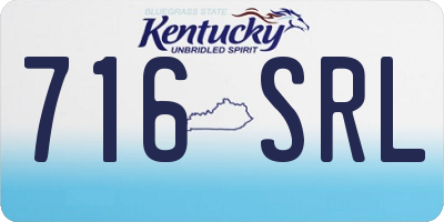 KY license plate 716SRL