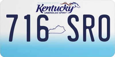 KY license plate 716SRO