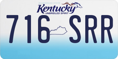 KY license plate 716SRR
