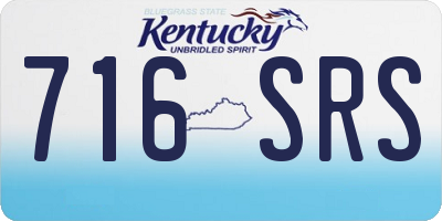 KY license plate 716SRS