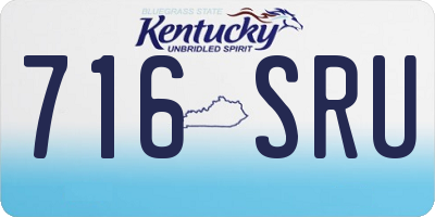 KY license plate 716SRU
