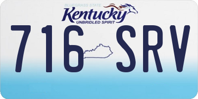 KY license plate 716SRV