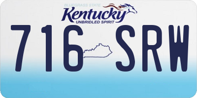 KY license plate 716SRW