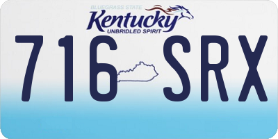 KY license plate 716SRX