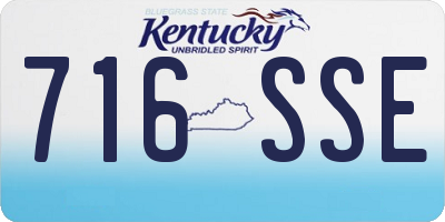 KY license plate 716SSE