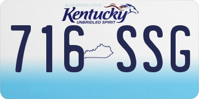 KY license plate 716SSG