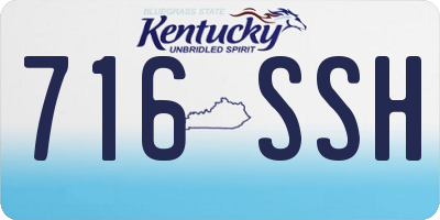 KY license plate 716SSH