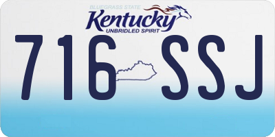 KY license plate 716SSJ