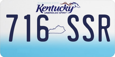KY license plate 716SSR