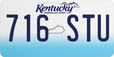 KY license plate 716STU