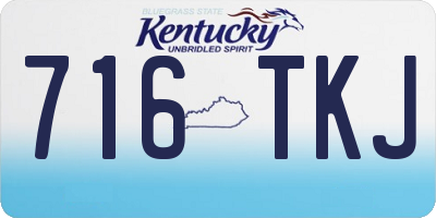 KY license plate 716TKJ