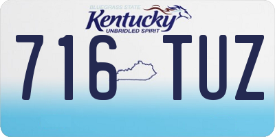 KY license plate 716TUZ
