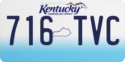KY license plate 716TVC