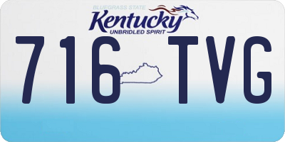 KY license plate 716TVG