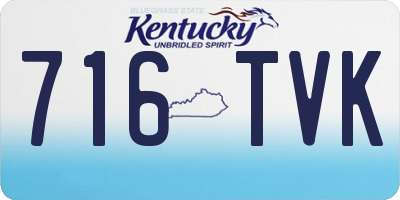 KY license plate 716TVK