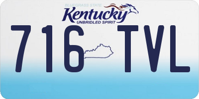 KY license plate 716TVL