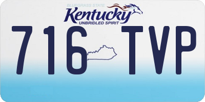 KY license plate 716TVP