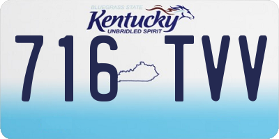 KY license plate 716TVV