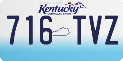 KY license plate 716TVZ