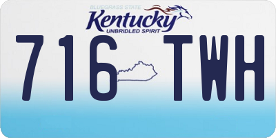 KY license plate 716TWH