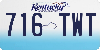 KY license plate 716TWT