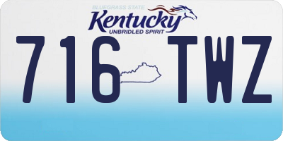 KY license plate 716TWZ